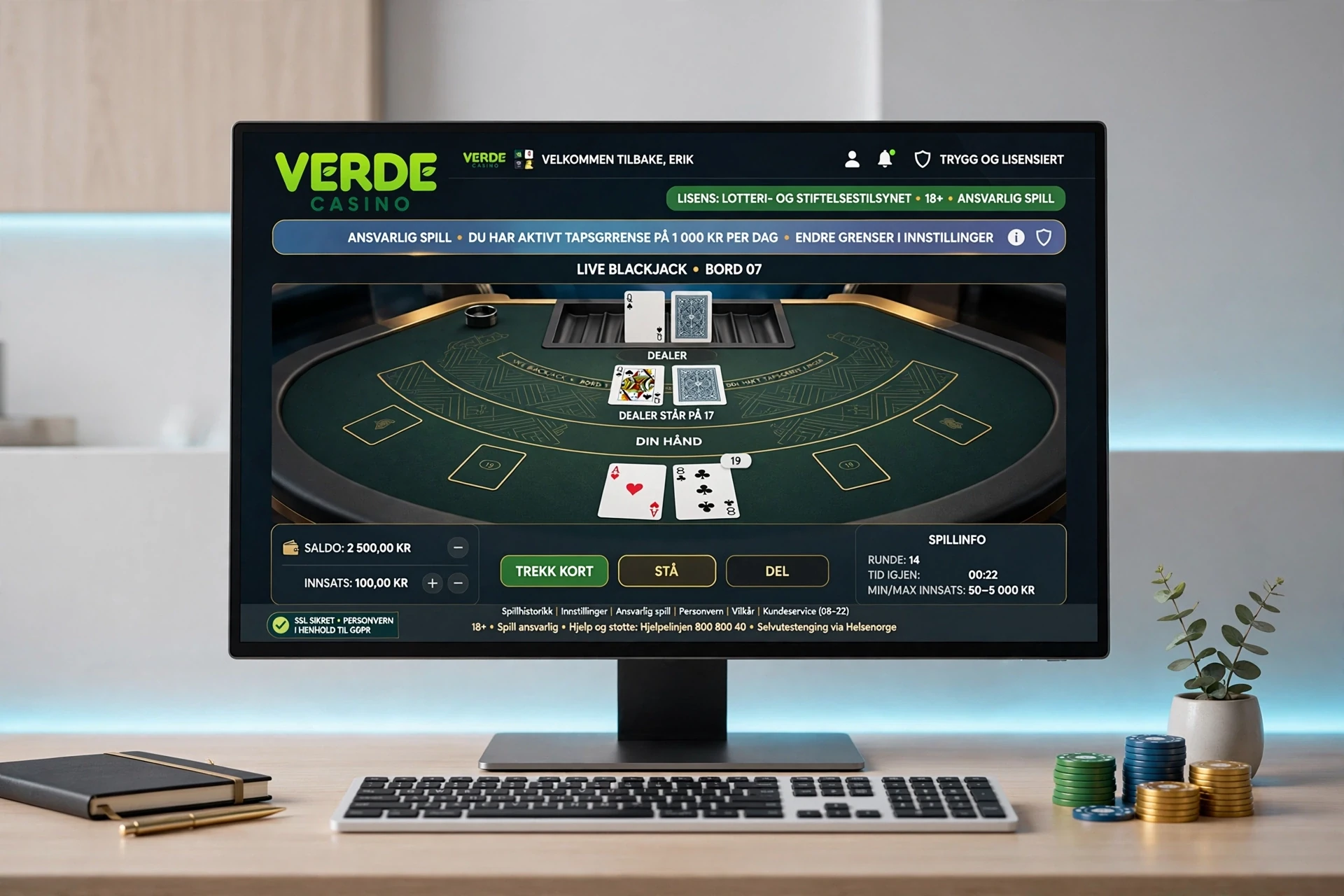 nett-baccaratspill på VERDE CASINO