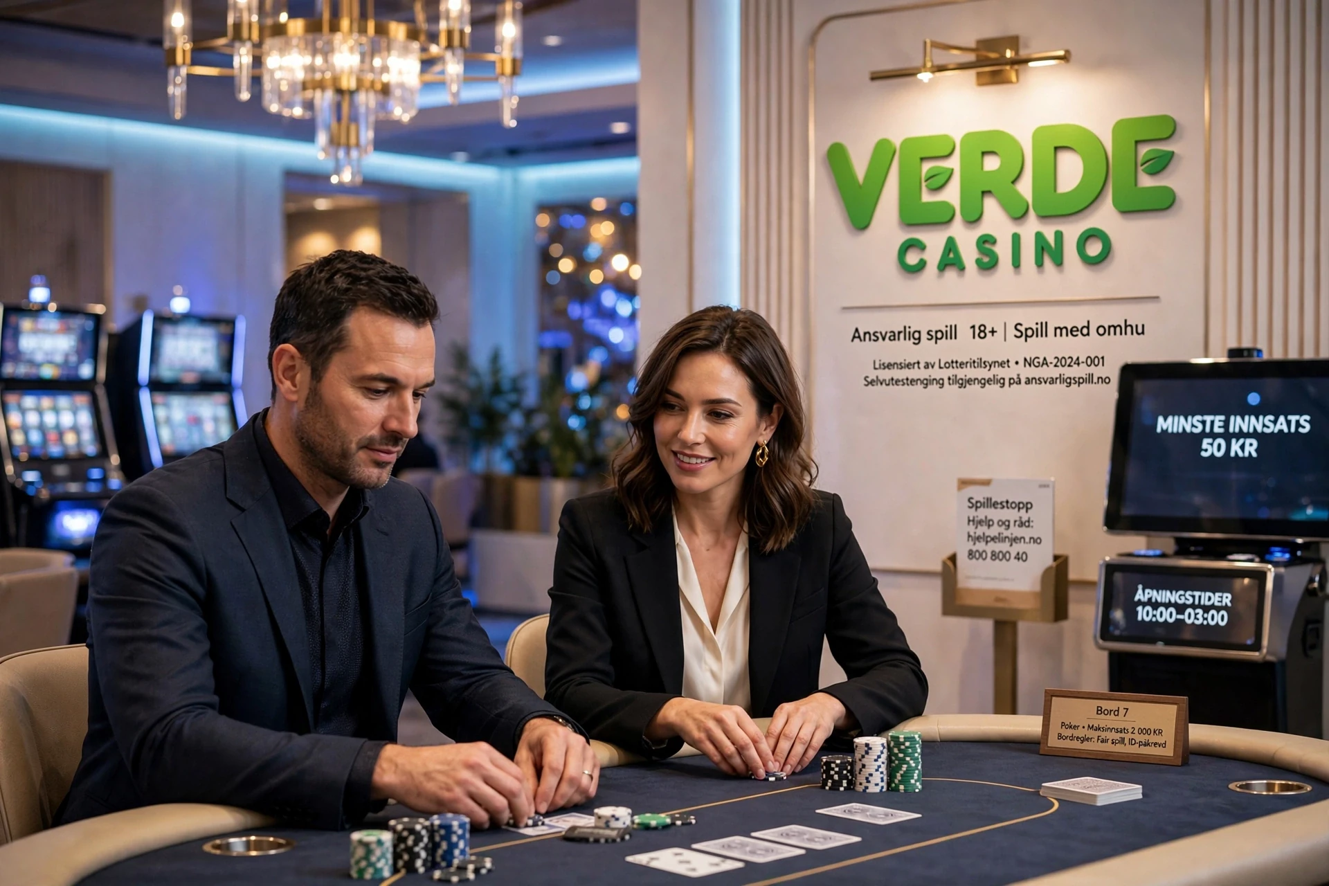 To pokerspillere på VERDE CASINO